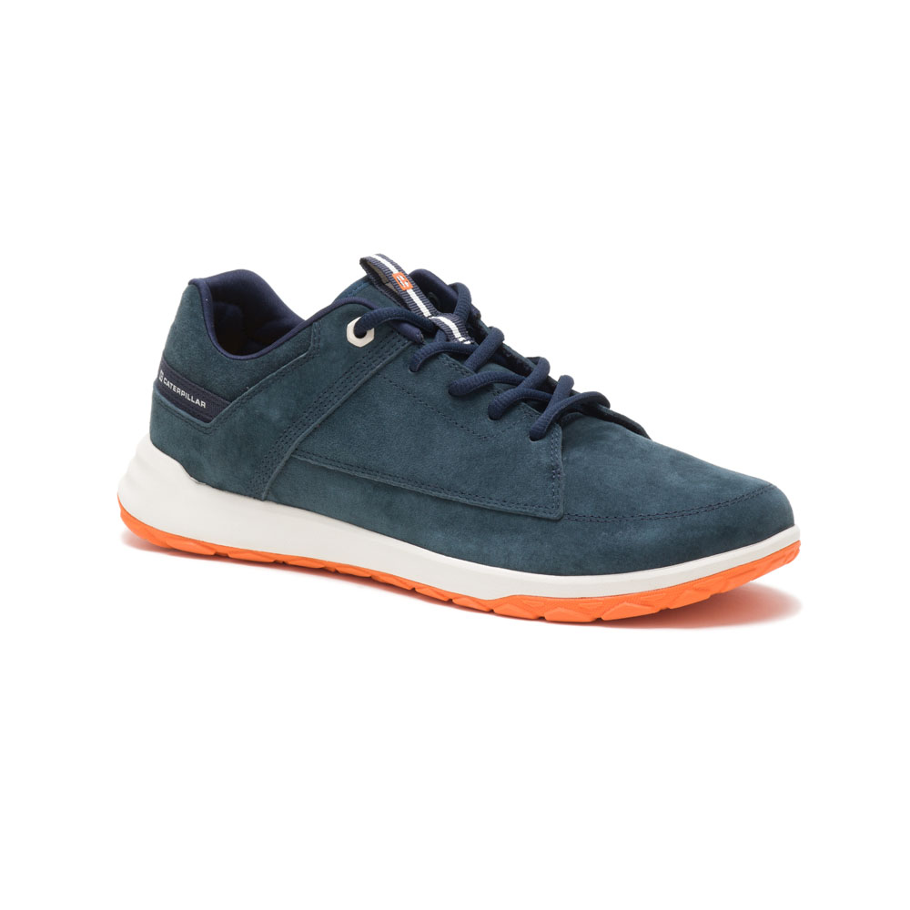 Caterpillar Shoes Online - Caterpillar Quest Mens Casual Shoes Blue (823409-TPW)